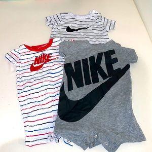 6M Nike Rompers Set of 3
